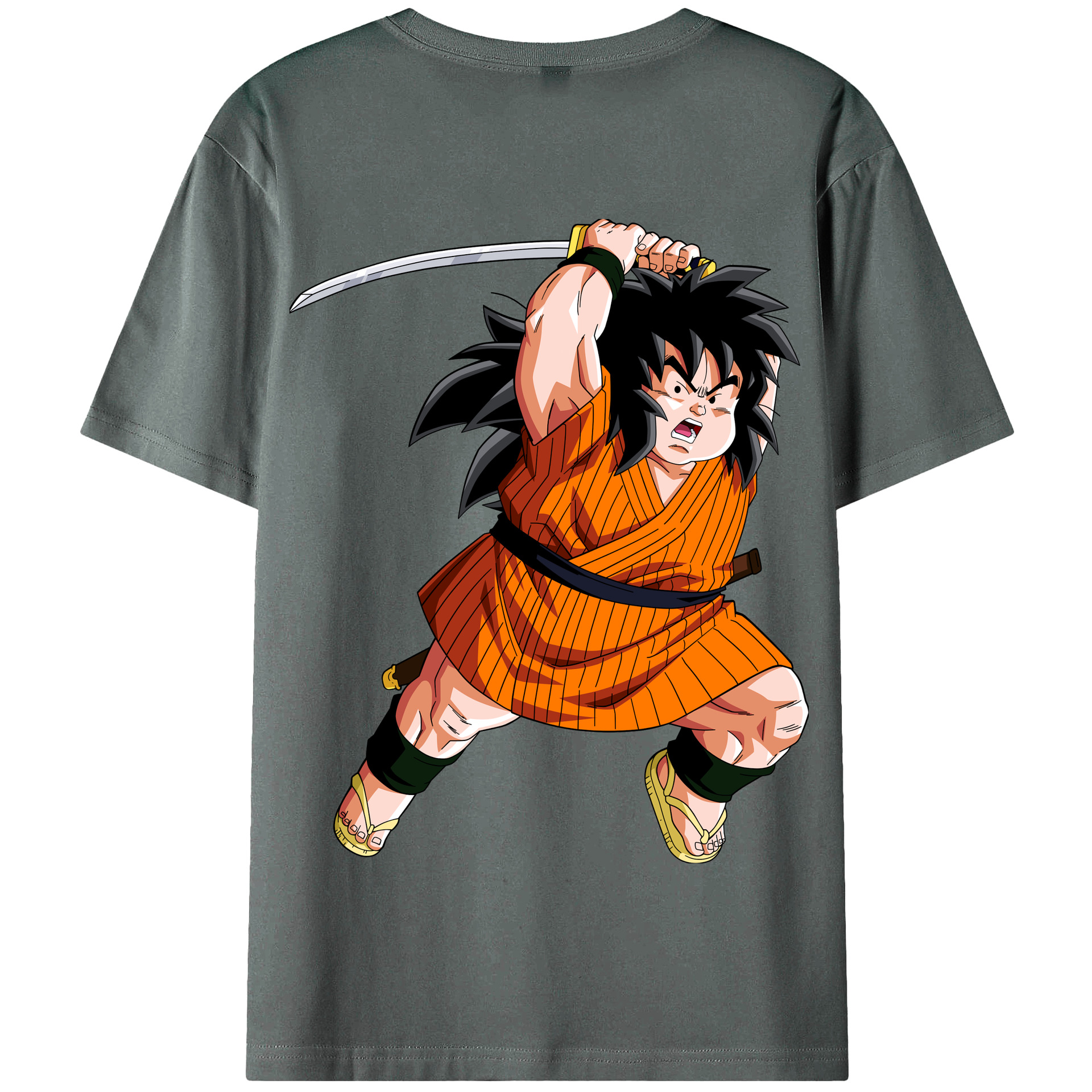 （画像用） ドラゴンボール やじろべえ DRAGON BALL Yajirobe 綿100％半袖Tシャツ（背面プリント）